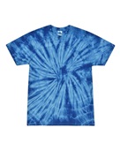 Colortone Tie-Dye Adult 5.4 oz. 100% Cotton Spider T-Shirt CD101 SPIDER ROYAL Primary