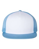 Yupoong Adult 5-Panel Classic Trucker Cap 6006 C BL/ WHT/ C BLU Primary