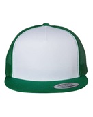 Yupoong Adult 5-Panel Classic Trucker Cap 6006 KELLY/ WHT/ KLY Primary