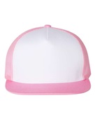Yupoong Adult 5-Panel Classic Trucker Cap 6006 PINK/ WHT/ PINK Primary
