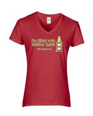 Epic Ladies Holiday Beer V-Neck Graphic T-Shirts