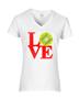 Epic Ladies Love Softball V-Neck Graphic T-Shirts
