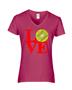 Epic Ladies Love Softball V-Neck Graphic T-Shirts