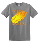 Epic Adult/Youth Girl is on Fire Cotton Graphic T-Shirts