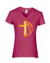 Epic Ladies Blessed to Ball V-Neck Graphic T-Shirts