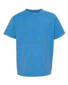 Comfortwash By Hanes Youth 5.5 oz., 100% Ring Spun Cotton Garment-Dyed T-Shirt GDH175 SUMMER SKY BLUE Primary