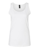 Gildan Ladies' Softstyle 4.5 oz. Fitted Tank G642L WHITE Primary