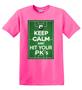 Epic Adult/Youth Keep Calm PK's Cotton Graphic T-Shirts