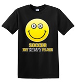 Epic Adult/Youth Soccer Happy Place Cotton Graphic T-Shirts