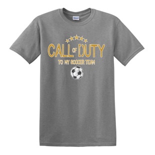 Epic Adult/Youth Soccer Duty Cotton Graphic T-Shirts