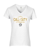 Epic Ladies Soccer Duty V-Neck Graphic T-Shirts