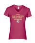 Epic Ladies Soccer Duty V-Neck Graphic T-Shirts