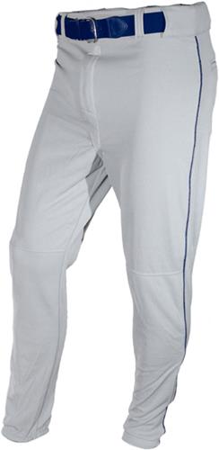 Piped Baseball Pants, Elastic Bottom, Pocketed Adult ( A3XL