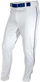 Piped Baseball Pants, Elastic Bottom, Pocketed Adult ( A3XL) 
