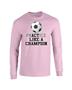 Epic Soccer Champion Long Sleeve Cotton Graphic T-Shirts