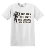 Epic Adult/Youth Legend, My Husband Cotton Graphic T-Shirts