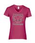Epic Ladies Football Smart V-Neck Graphic T-Shirts