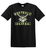 Epic Adult/Youth Softball Life Cotton Graphic T-Shirts