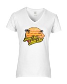 Epic Ladies Guns Out V-Neck Graphic T-Shirts