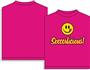 Utopia Soccerlicious Smiley Face T-shirt PINK Primary