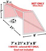 Epic 7 x 21 x 3 x 8 3MM Soccer Goal Nets -EACH