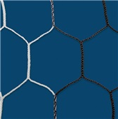8 ft.H x 24 ft.W Soccer Goal Replacement Nets Braided Two-Tone Net PAIR