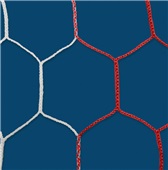 Jaypro 8' x 24' Soccer Goal Replacement Nets Braided Two-Tone Net