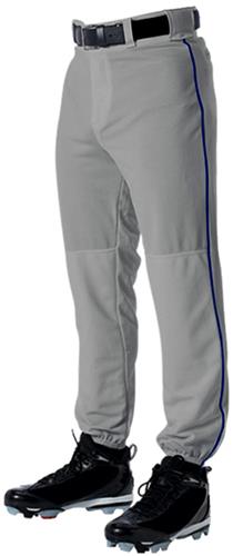 Pantalon De Baseball Alleson Athletic – Adulte XL – Gris Avec Passepoil Marine – Neuf