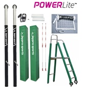 PowerLite Volleyball System Package (3.5" Floor Sleeve) - NFHS, NCAA, USVBA Compliant