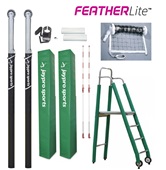 FeatherLite Volleyball System Package (3.5" Floor Sleeve) - NFHS, NCAA, USVBA Compliant