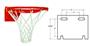 College Basketball Shot Rim Goal Pigtail Net