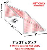 Epic 3MM Soccer Goal Nets 7 x 21 x 0x 7 EACH