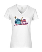 Epic Ladies Life Liberty V-Neck Graphic T-Shirts