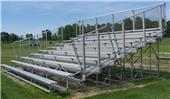 10 Row Transportable Aluminum Bleachers Chain-link Stand,Pref,Deluxe