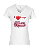 Epic Ladies Love My Kiddo V-Neck Graphic T-Shirts