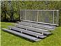 NRS Preferred Low Rise 5 Row Bleachers - Double Footboards