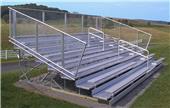 8 Row National Series Galvanized Bleachers Chain-link Stand, Pref,Deluxe 8 Row National Series Galvanized Bleachers Chain-link Stand, Pref,Deluxe