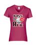Epic Ladies Kiss My Ace V-Neck Graphic T-Shirts