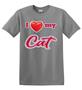 Epic Adult/Youth I Love My Cat Cotton Graphic T-Shirts