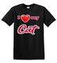 Epic Adult/Youth I Love My Cat Cotton Graphic T-Shirts