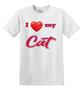 Epic Adult/Youth I Love My Cat Cotton Graphic T-Shirts