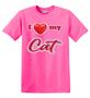 Epic Adult/Youth I Love My Cat Cotton Graphic T-Shirts