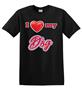 Epic Adult/Youth I Love My Dog Cotton Graphic T-Shirts