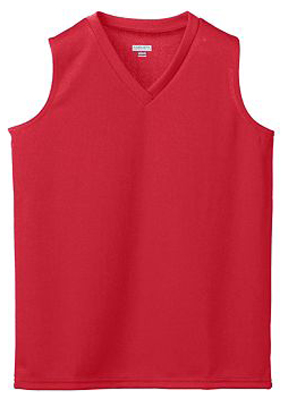 Augusta Sportswear Ladies Mesh Sleeveless Jersey RED 