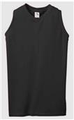 Womens Sleeveless V-Neck Volleyball/Softball Jerseys BLACK Primary