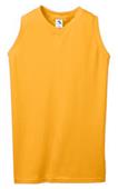 Womens Sleeveless V-Neck Volleyball/Softball Jerseys GOLD Primary