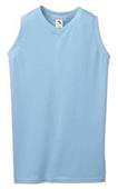 Womens Sleeveless V-Neck Volleyball/Softball Jerseys LIGHT BLUE Primary