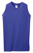 Womens Sleeveless V-Neck Volleyball/Softball Jerseys PURPLE Primary