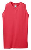 Womens Sleeveless V-Neck Volleyball/Softball Jerseys RED Primary