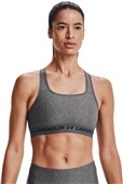 Under Armour Women's Armour Mid Crossback Heather Sports Bra 1361036